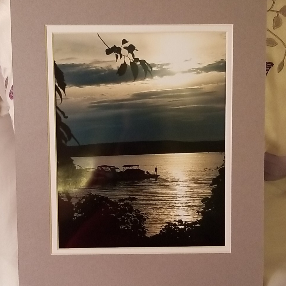 Photo Print: Lake, Sunset